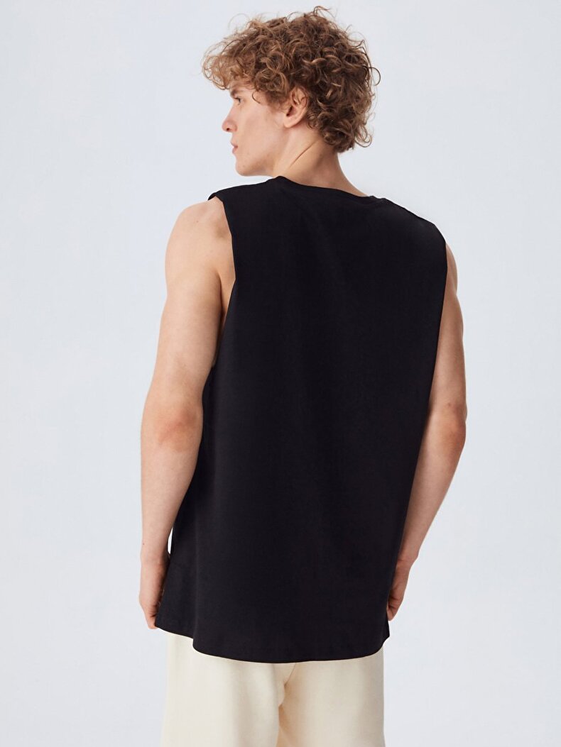 Loose Fit Schwarz Unterhemd
