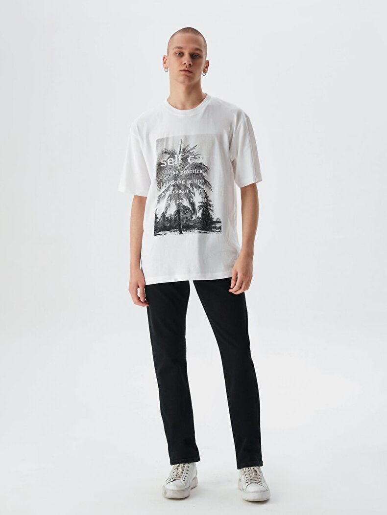Graphic Print White