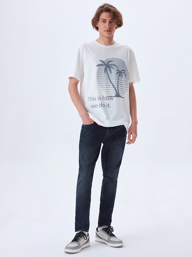 Graphic Print White