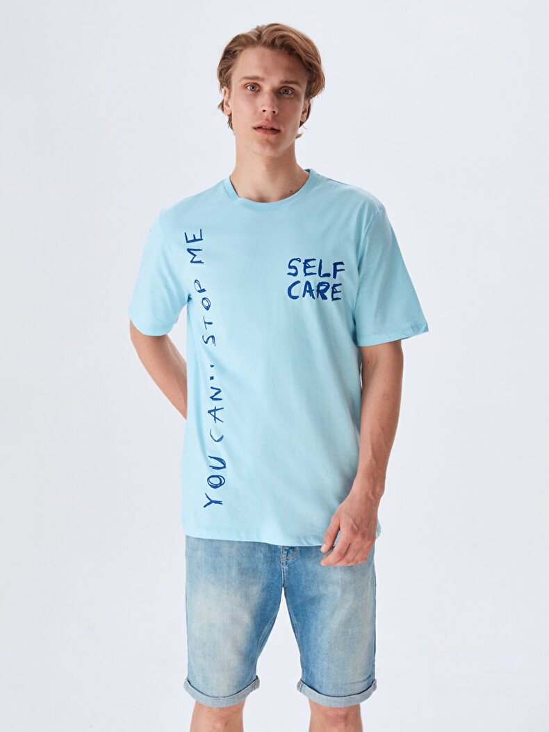 Print Written Blue