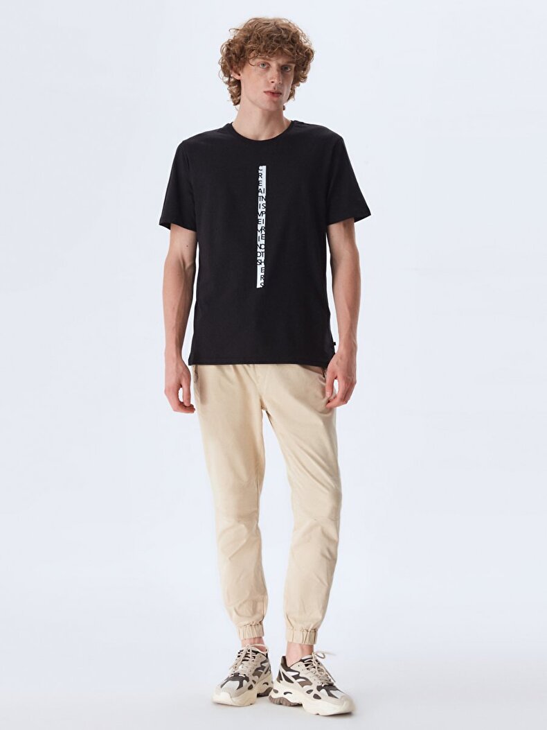 Crew Neck Schwarz T-shirt