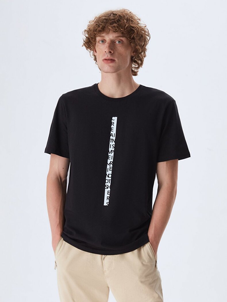 Crew Neck Schwarz T-shirt