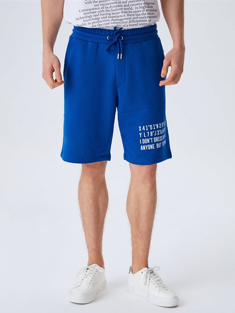 Written Blue Shorts