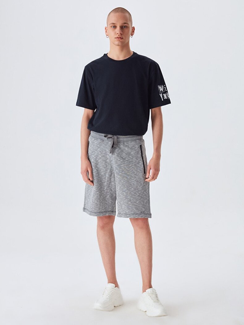 Knitted Anthracite Shorts