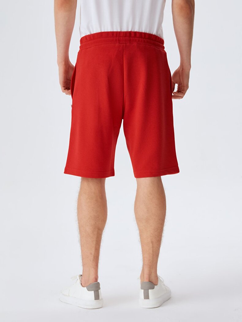 With Pockets Red Shorts