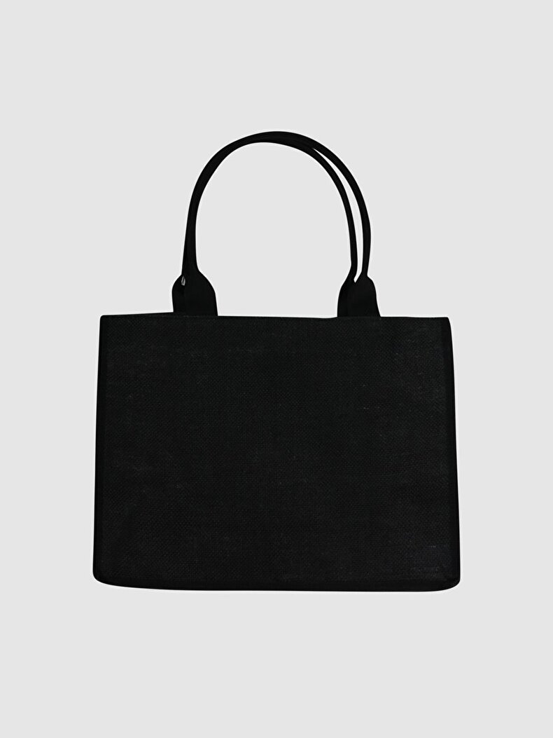 Wicker Black Bag