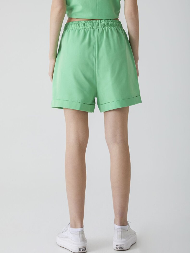 Pompom Green Shorts