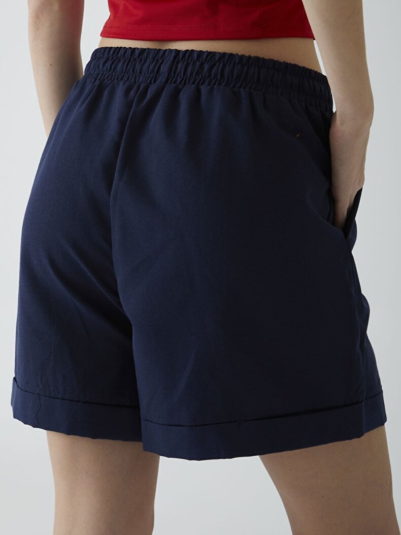 Pompom Navy Shorts