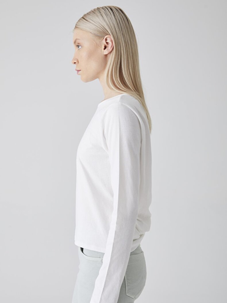 Back Detailed Weiss Sweatshirt