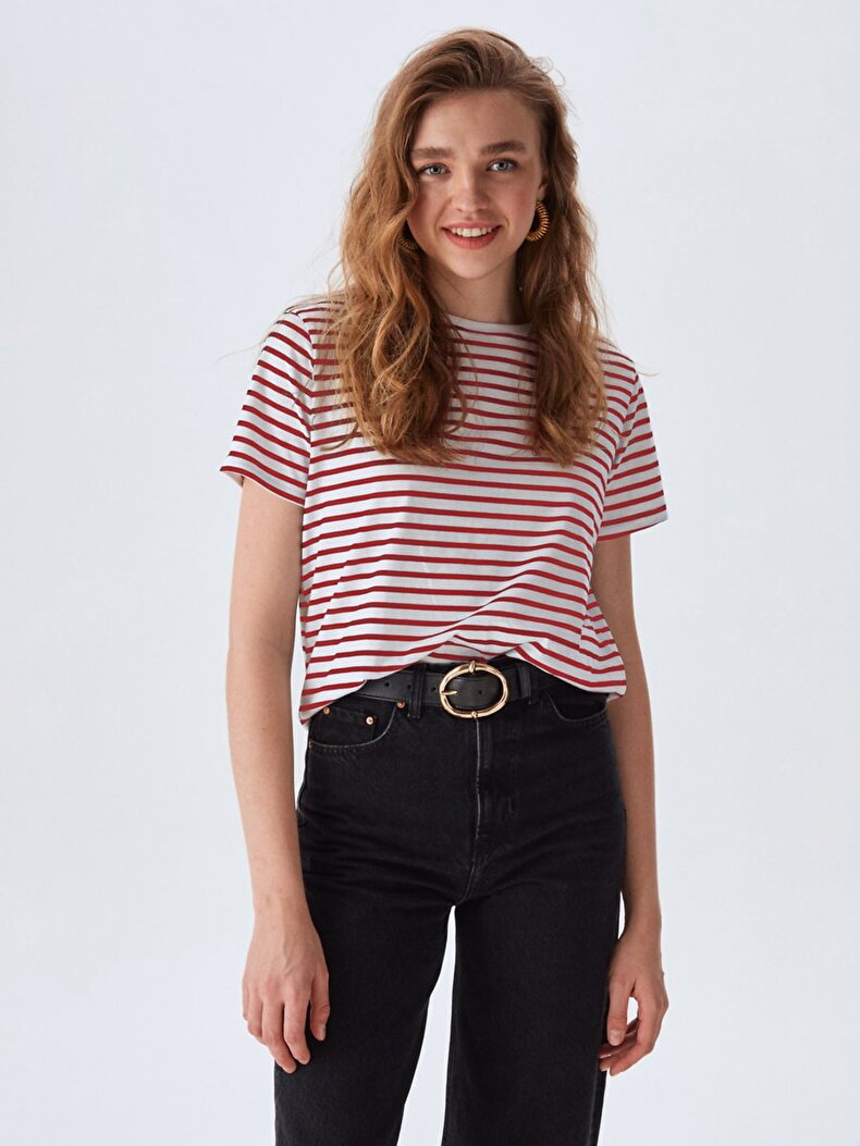 Striped Print T-shirt