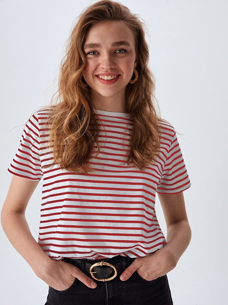 Striped Print T-shirt