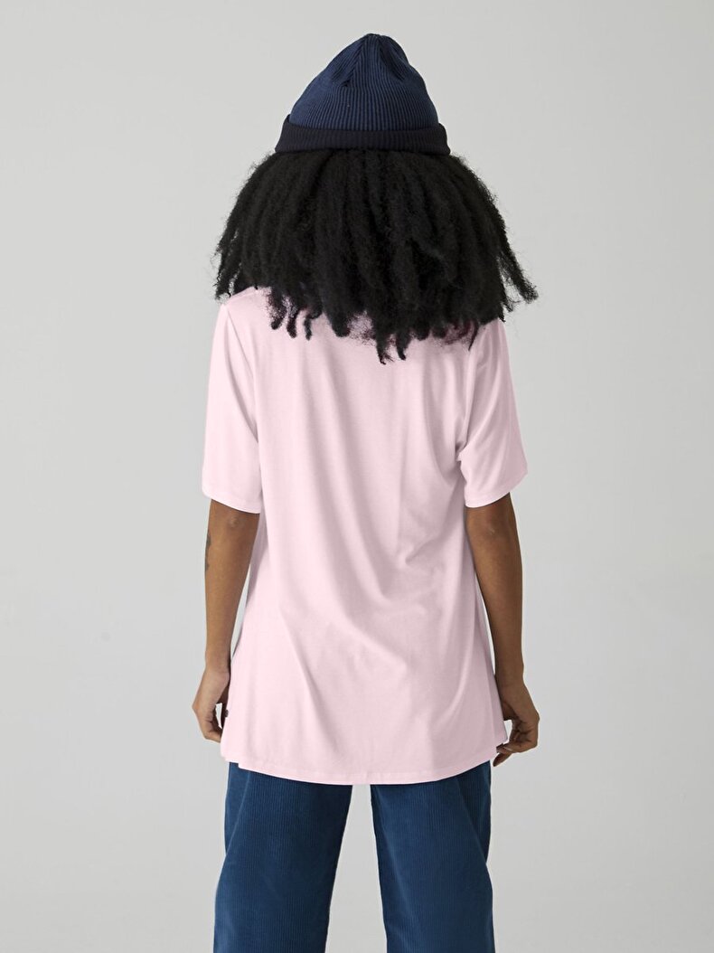 Crew Neck Comfortable Cut T-shi̇rt