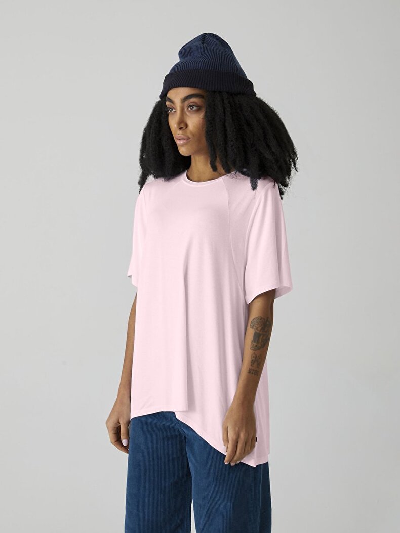 Crew Neck Comfortable Cut T-shi̇rt