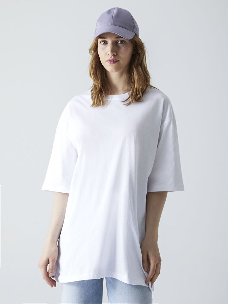 Oversized Weiss T-shirt