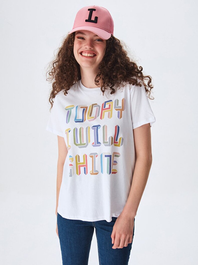 Print With Print White T-shirt