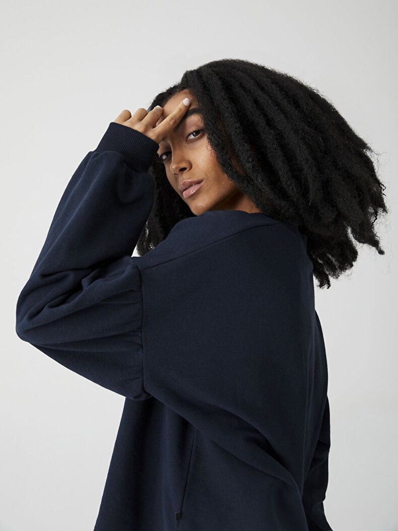 Dunkelblau Sweatshirt