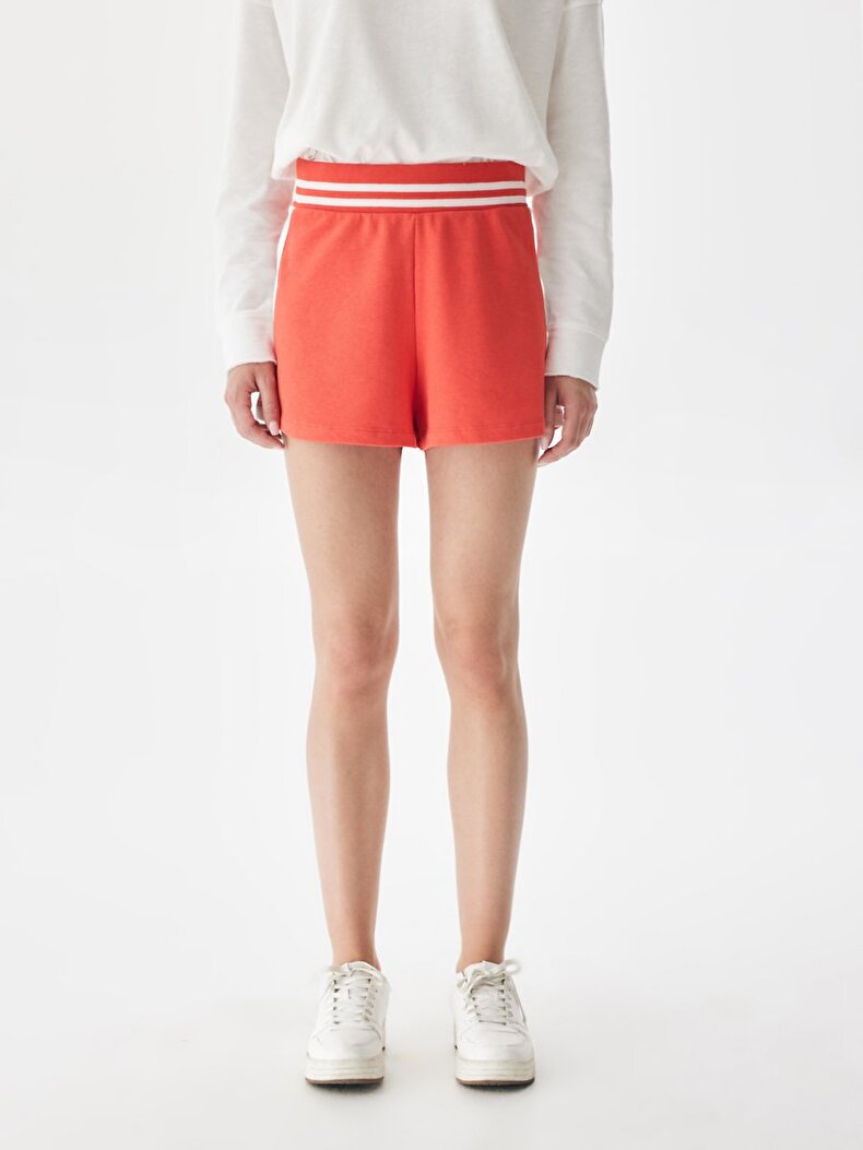Contrast Striped Short Shorts