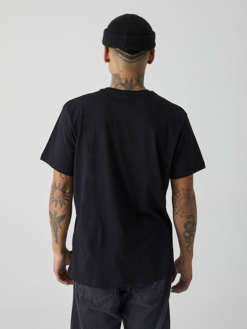 Graphic Print With Print Schwarz T-shirt