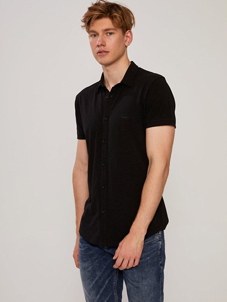 Short Sleeve Black Shirt