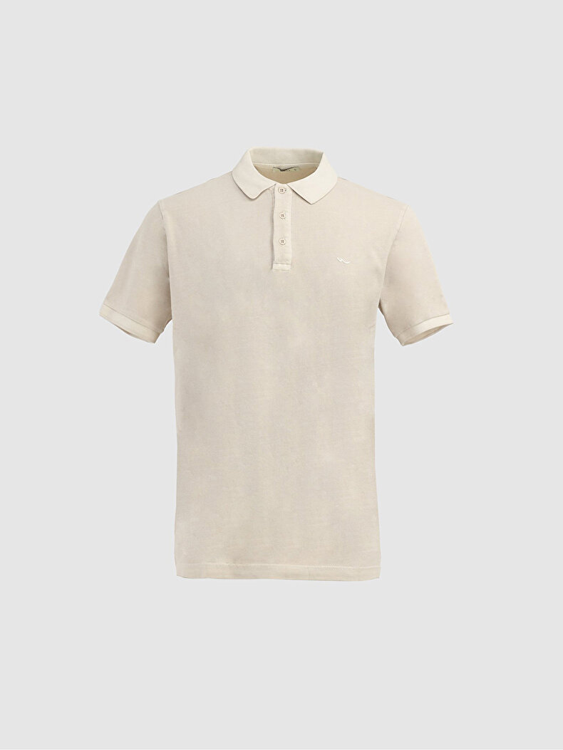 Bleached Polo Beige T-shirt