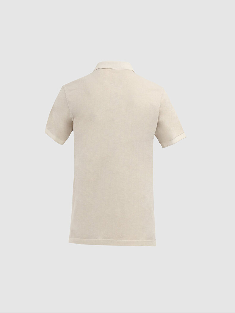 Bleached Polo Beige T-shirt