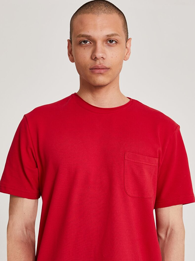 With Pockets Red T-shirt