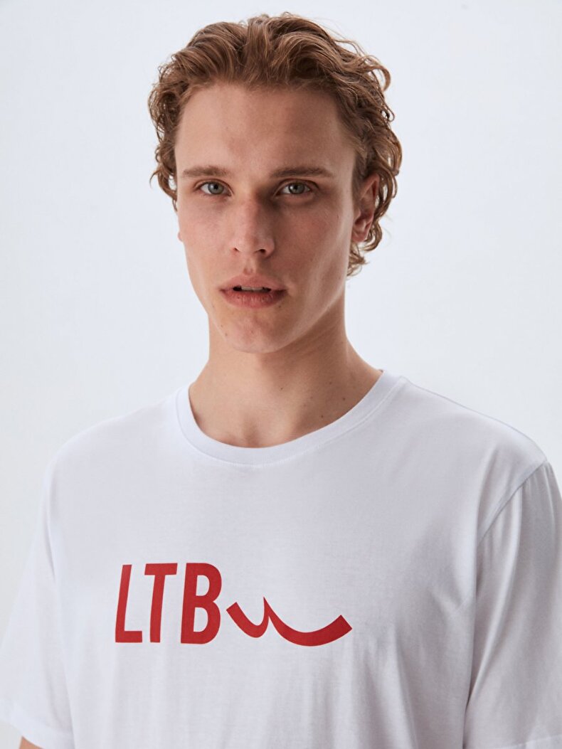 Ltb Logolu Beyaz T-shırt T-Shirt | · & Atlet LTB ERKEK 