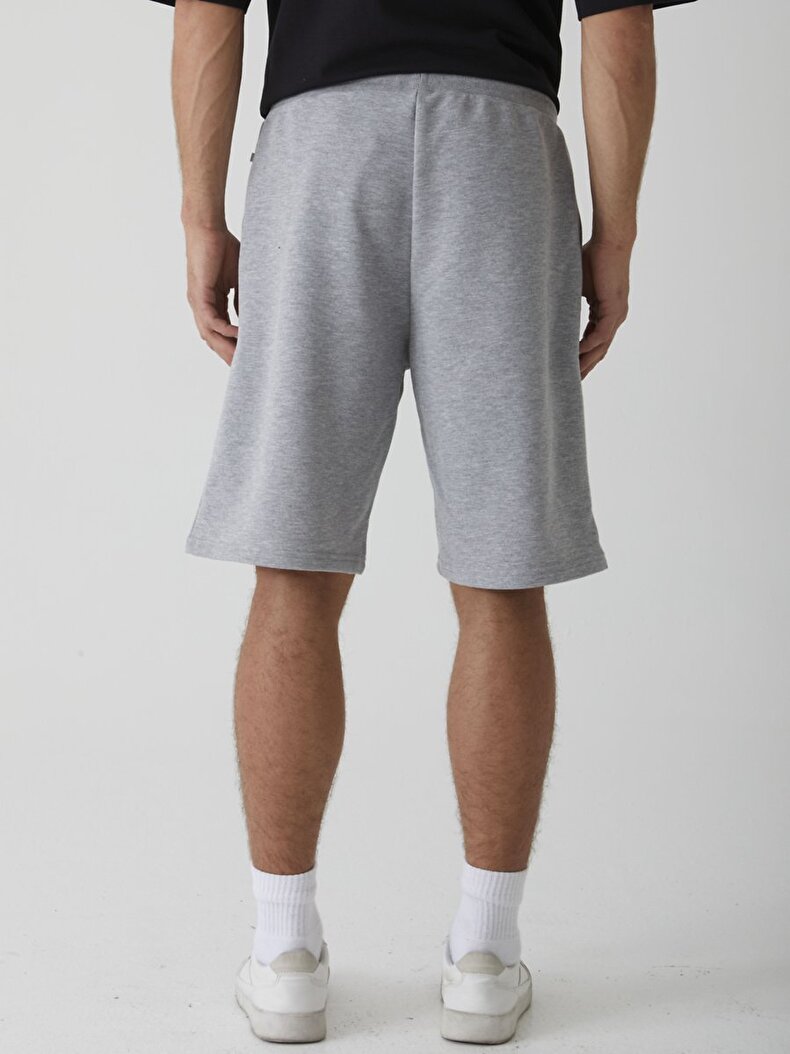 Print With Print Grau Shorts