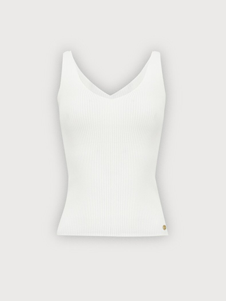 Spaghetti Strap Knitwear Ball White Athlete