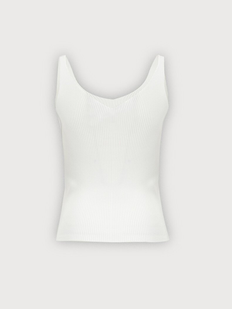 Spaghetti Strap Knitwear Ball White Athlete