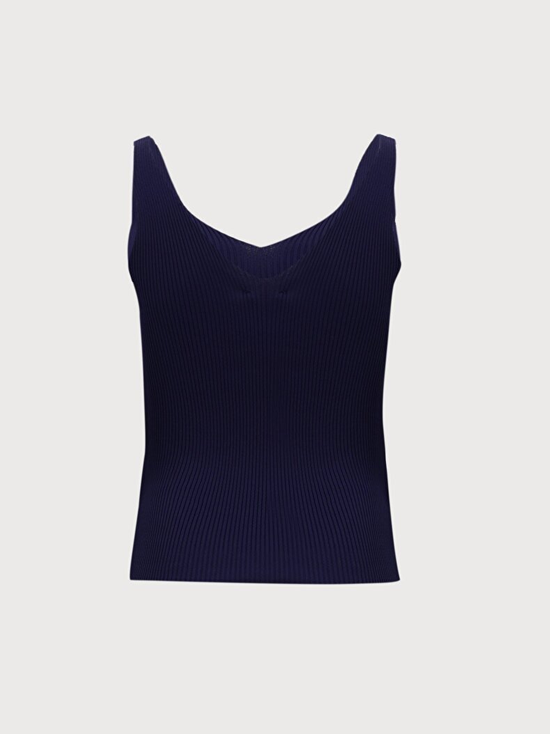 Spaghetti Strap Knitwear Ball Navy Athlete