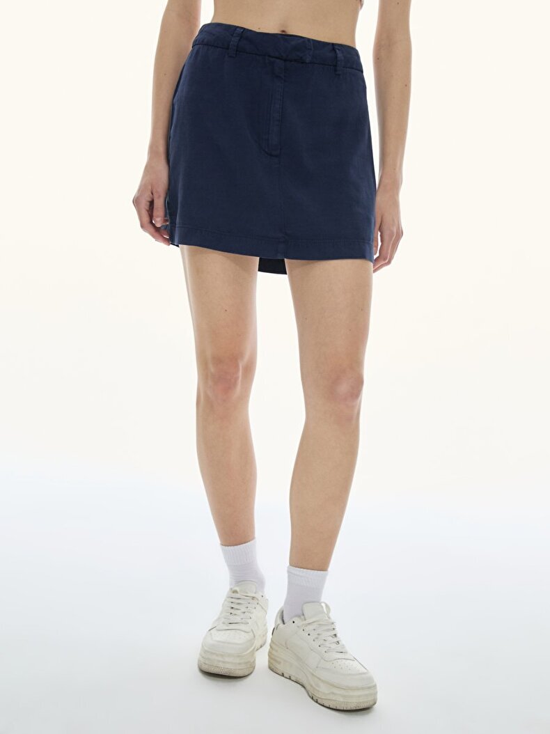 Mini Denim Navy Skirt