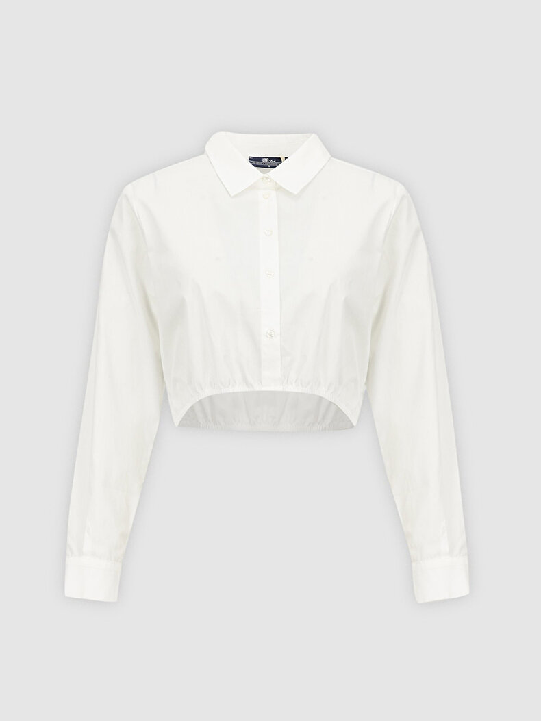 Cropped White Shirt