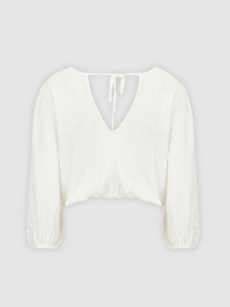 Witte blouse top sale