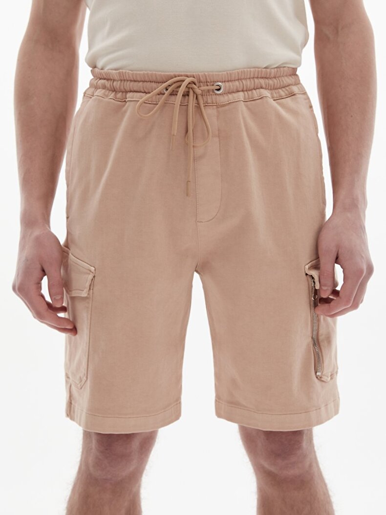 Textured Cargo Shorts