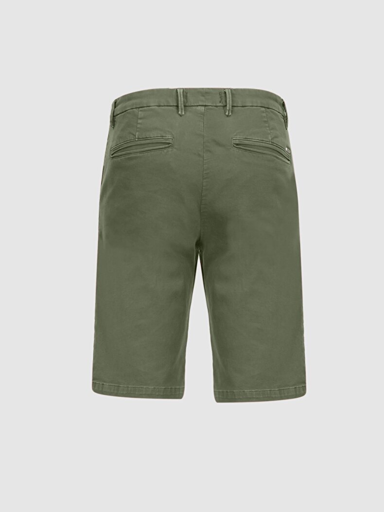 Chinos Grün Bermuda