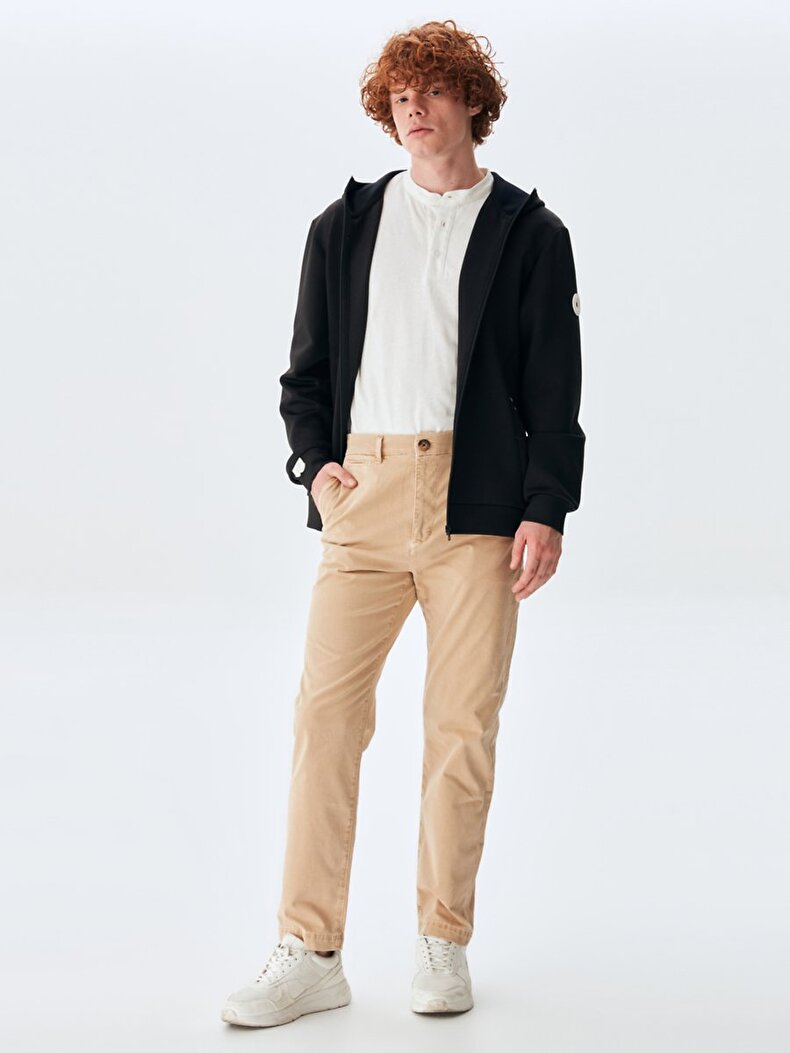 Textured Comfortable Trousers