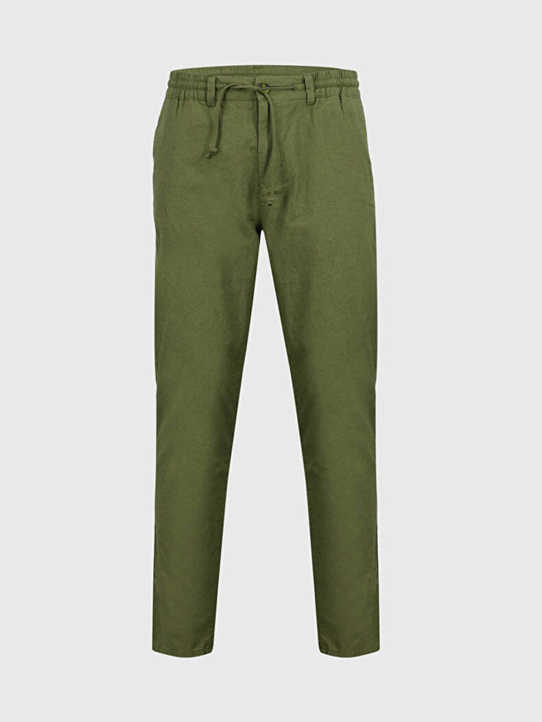 Jogger Waist Green Trousers