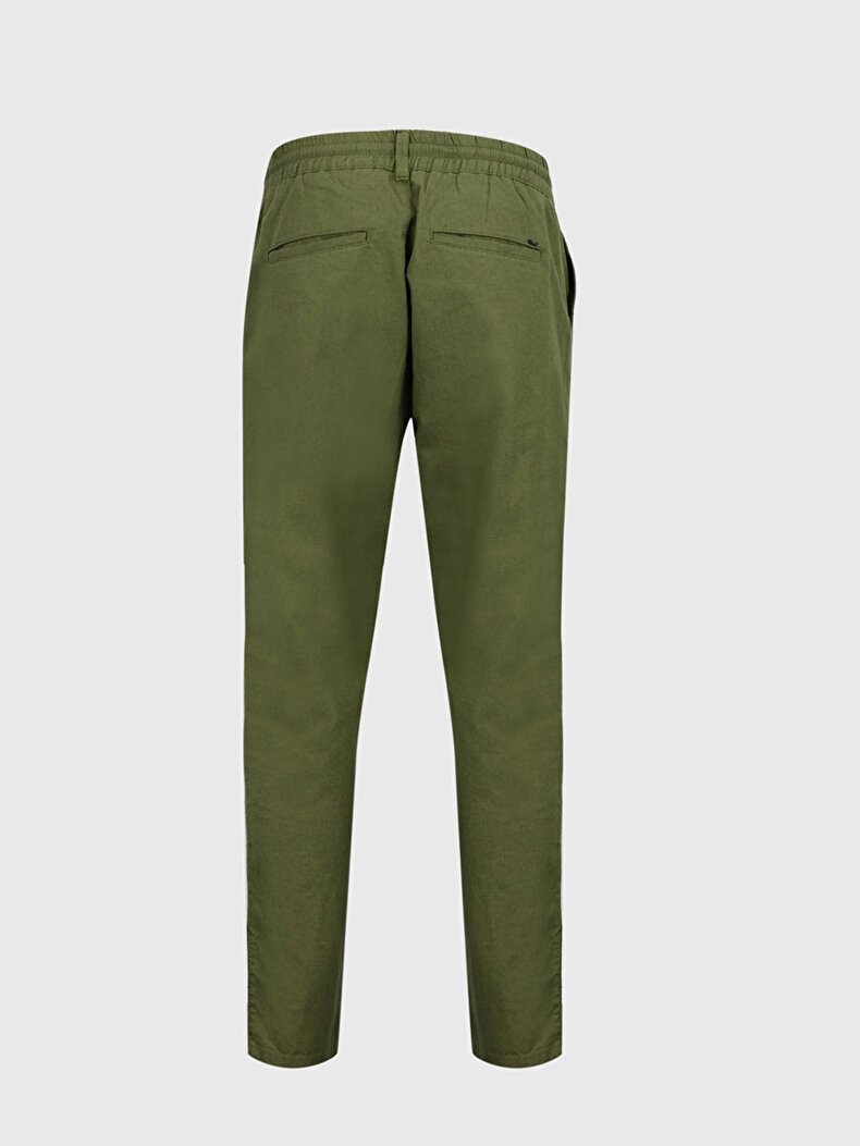 Jogger Waist Green Trousers