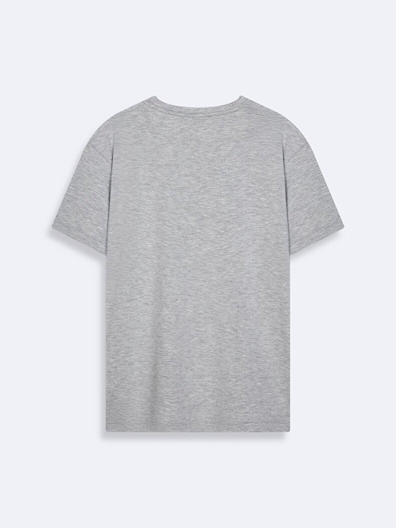 V-neck Relaxed Grey T-shirt