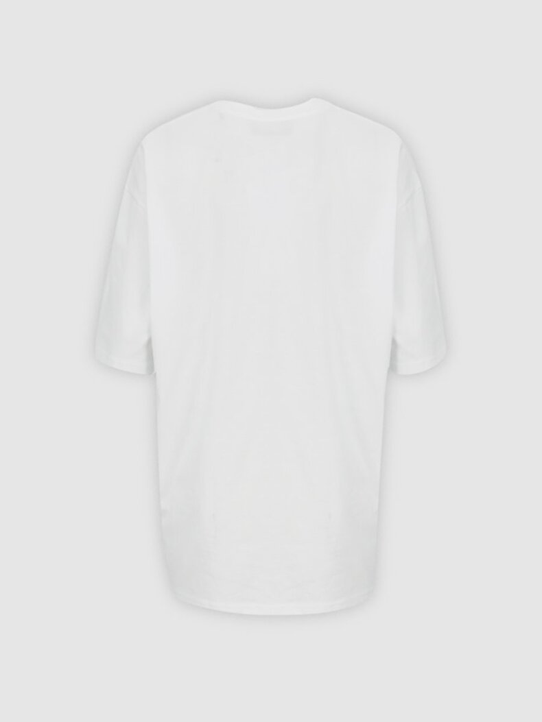 Print Written White T-shirt