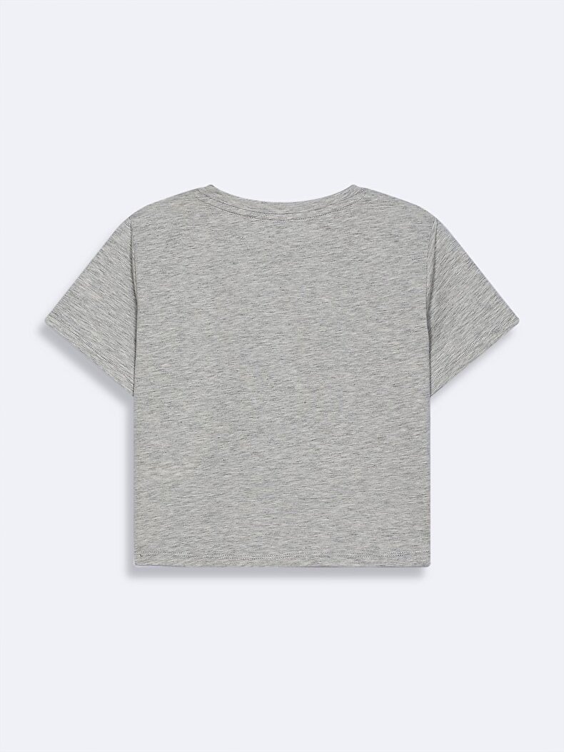 With Print Grey T-shirt