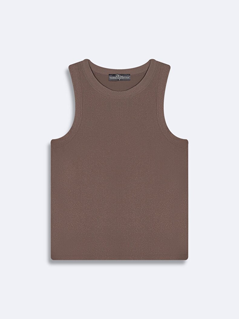 Ribbed Spaghetti Strap Atleet