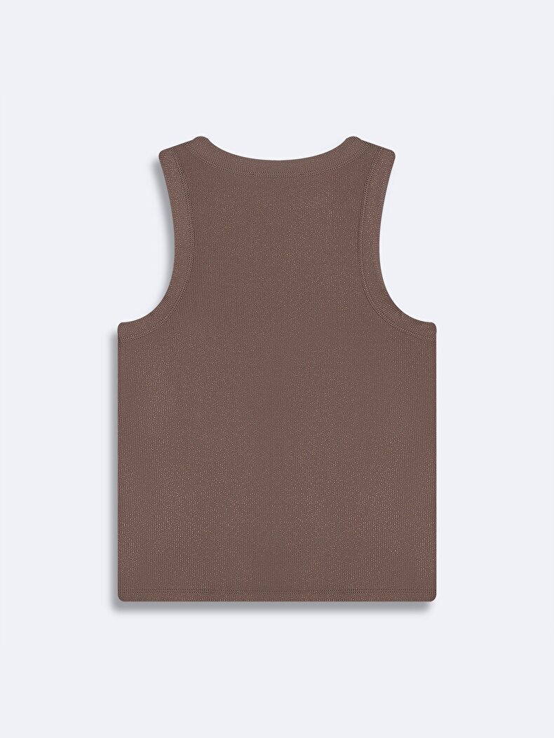 Ribbed Spaghetti Strap Atleet
