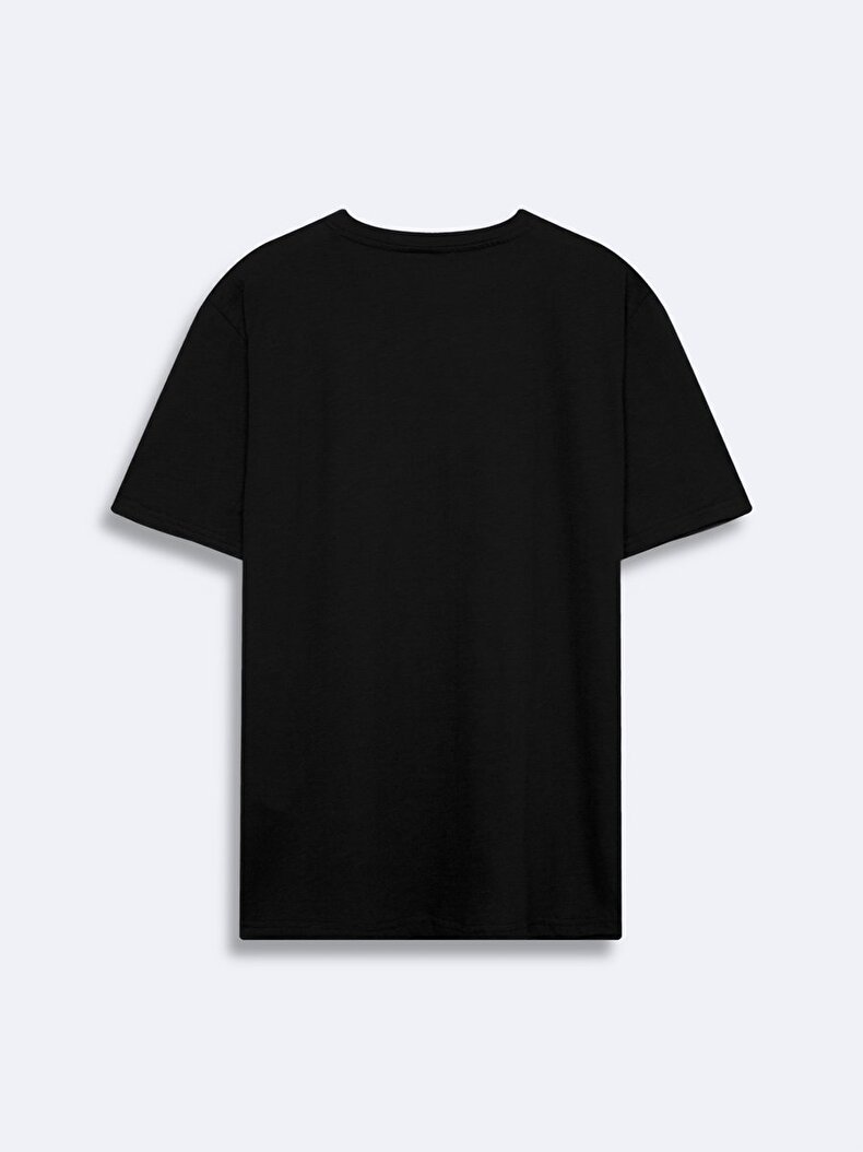 Print Written Black T-shirt