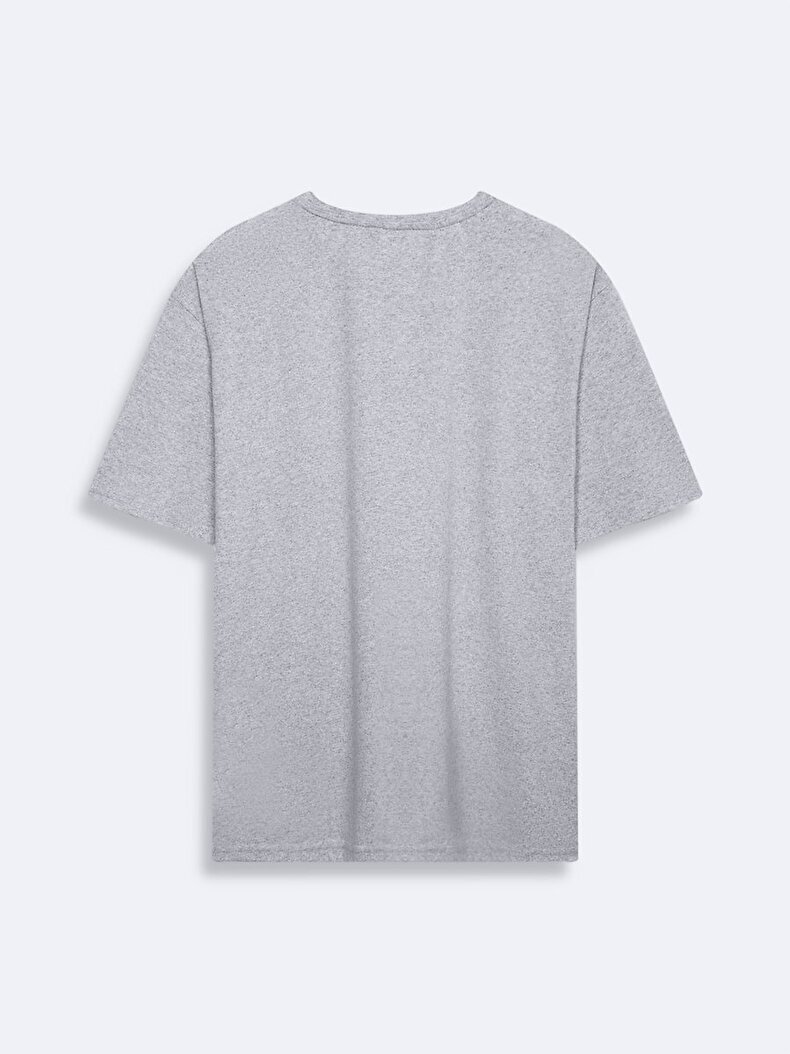 With Pockets With Print Grau T-shirt