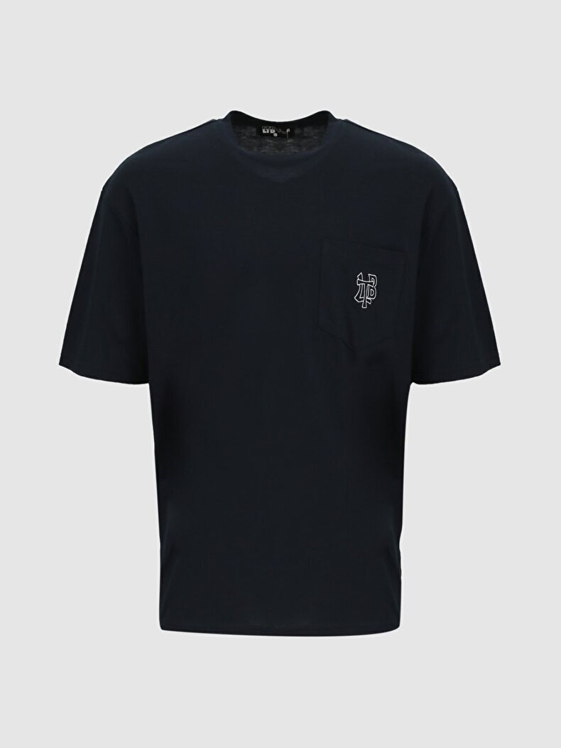 With Pockets With Print Navy With Pockets With Print Navy