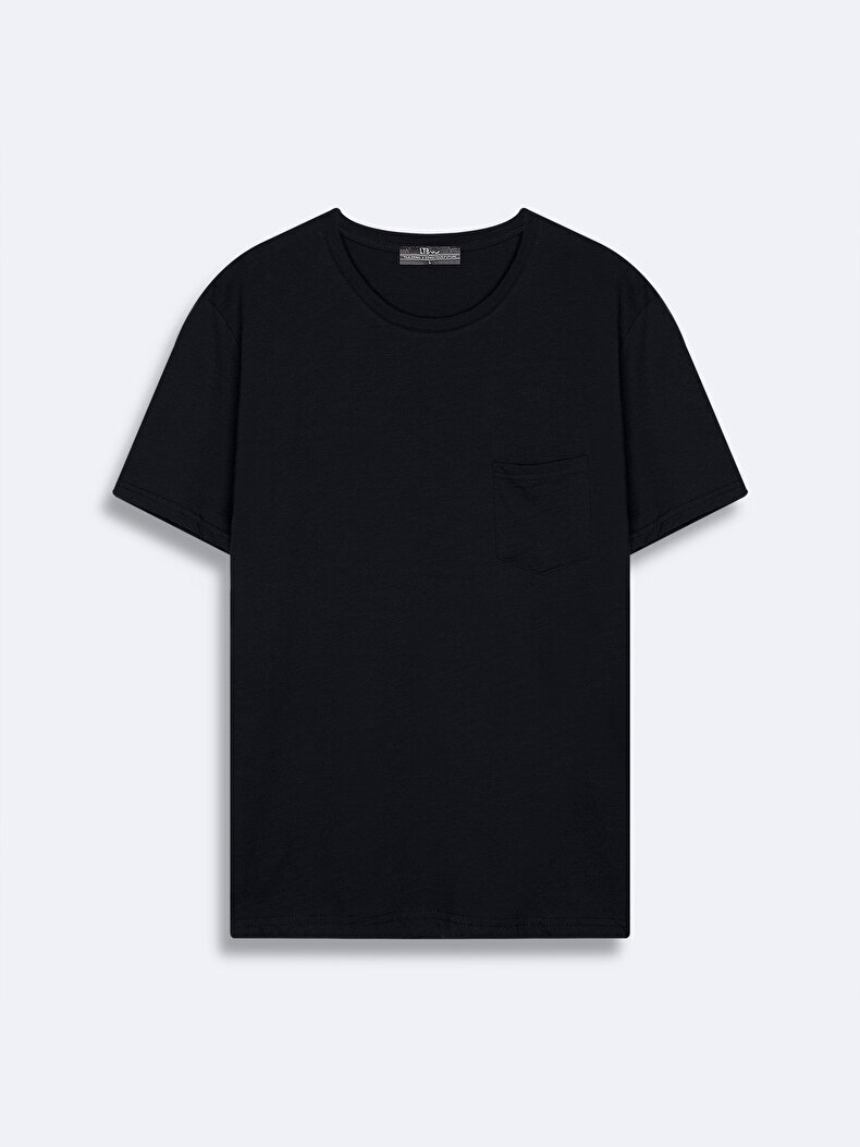With Pockets Dunkelblau T-shirt With Pockets Dunkelblau T-shirt