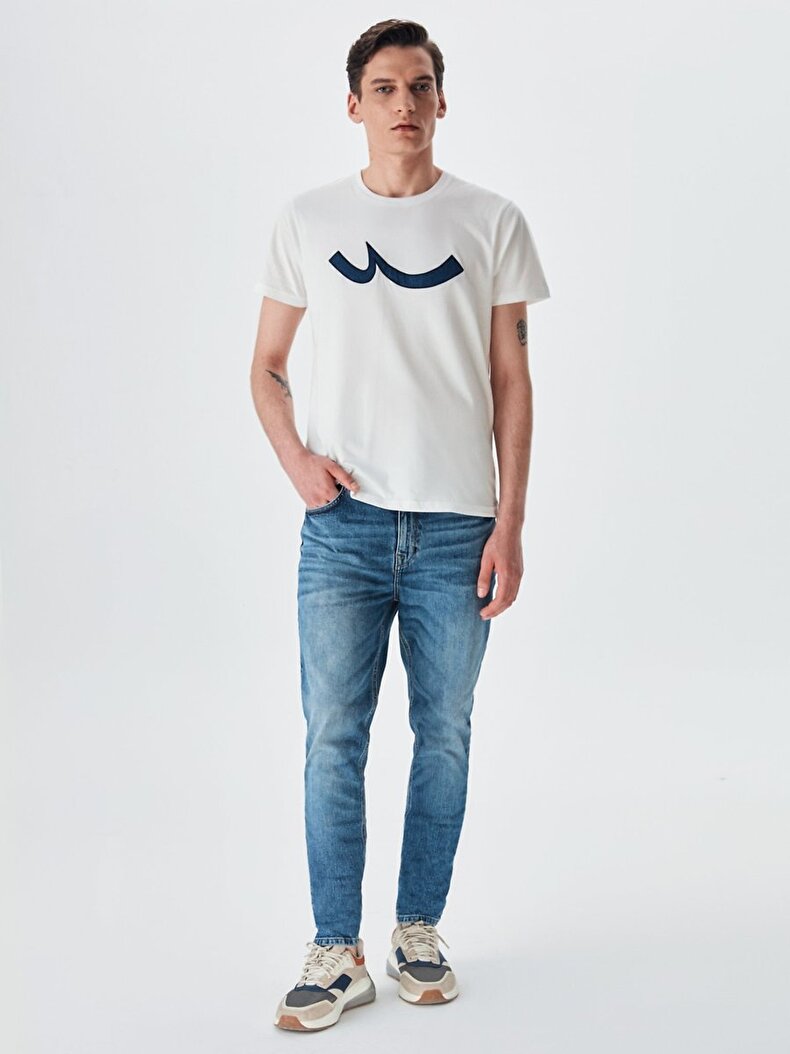Crew Neck Ltb Logo Dust T-shirt