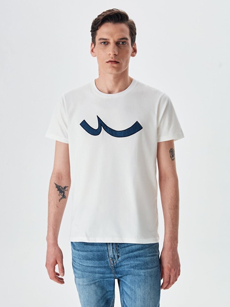 Crew Neck Ltb Logo Dust T-shirt